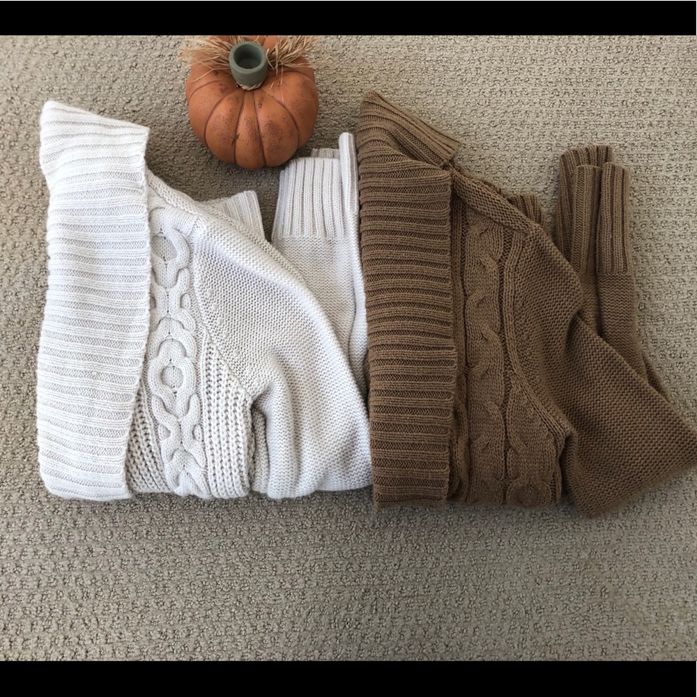 Two cozy knit sweaters!